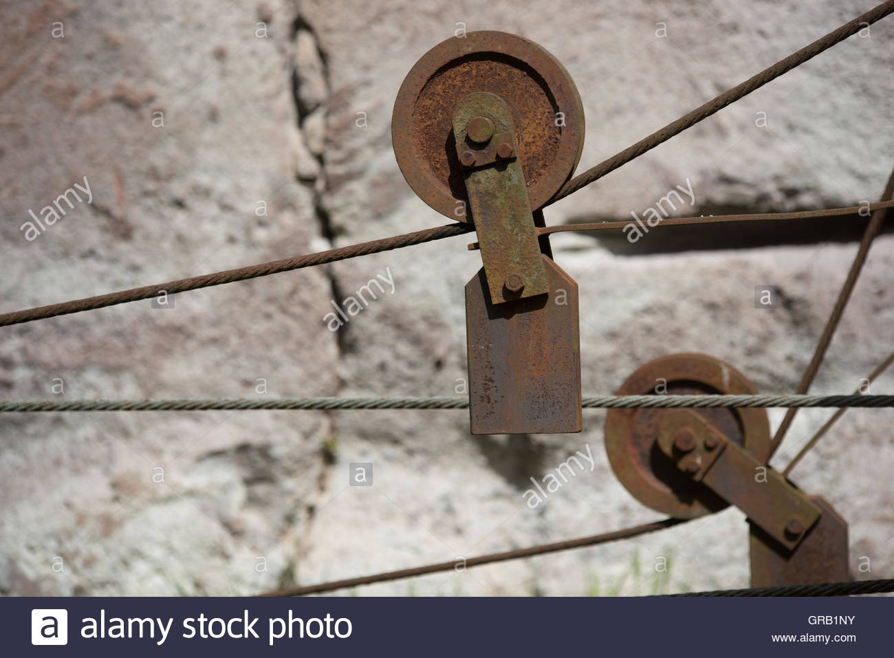 Winch Of A Crane Stock Photo 117642167 Alamy