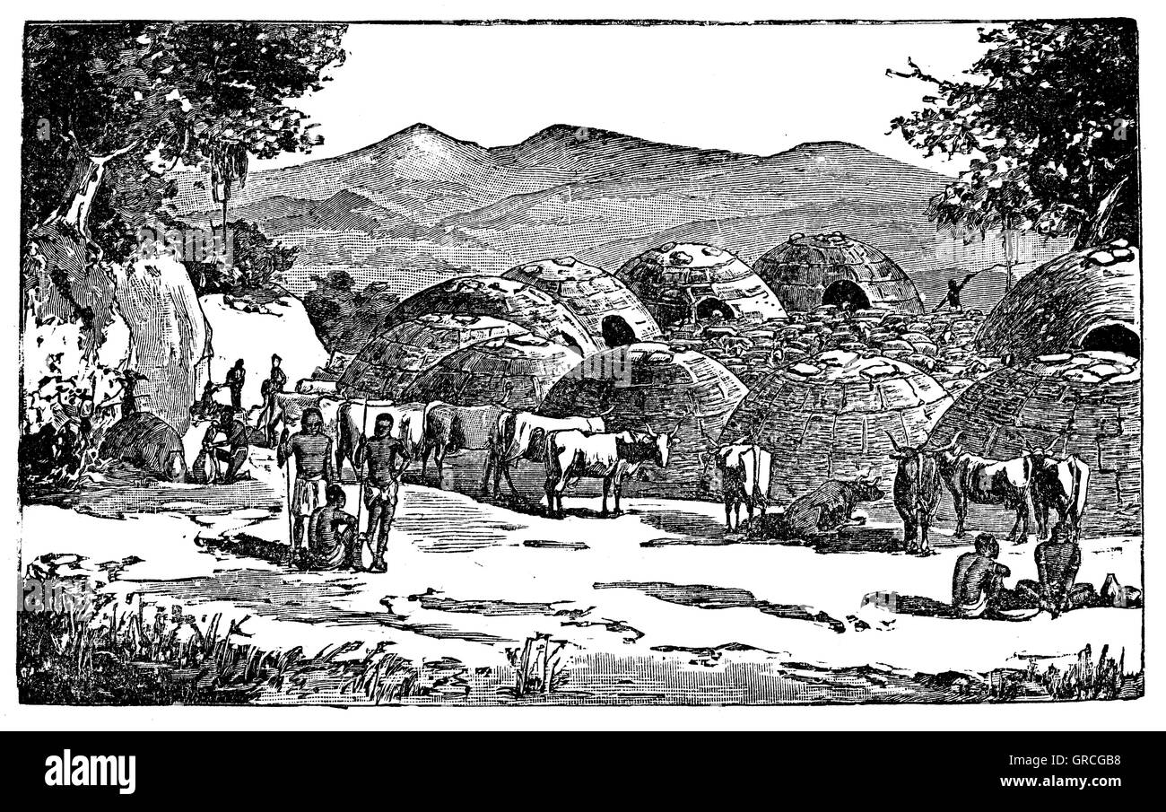 Kraal of the Khoi Khoi Stock Photo, Royalty Free Image 117675580 Alamy