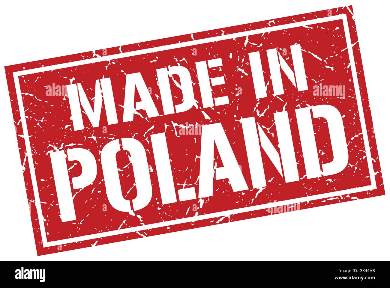 Made In Poland Stamp Stock Vector Image Art Alamy