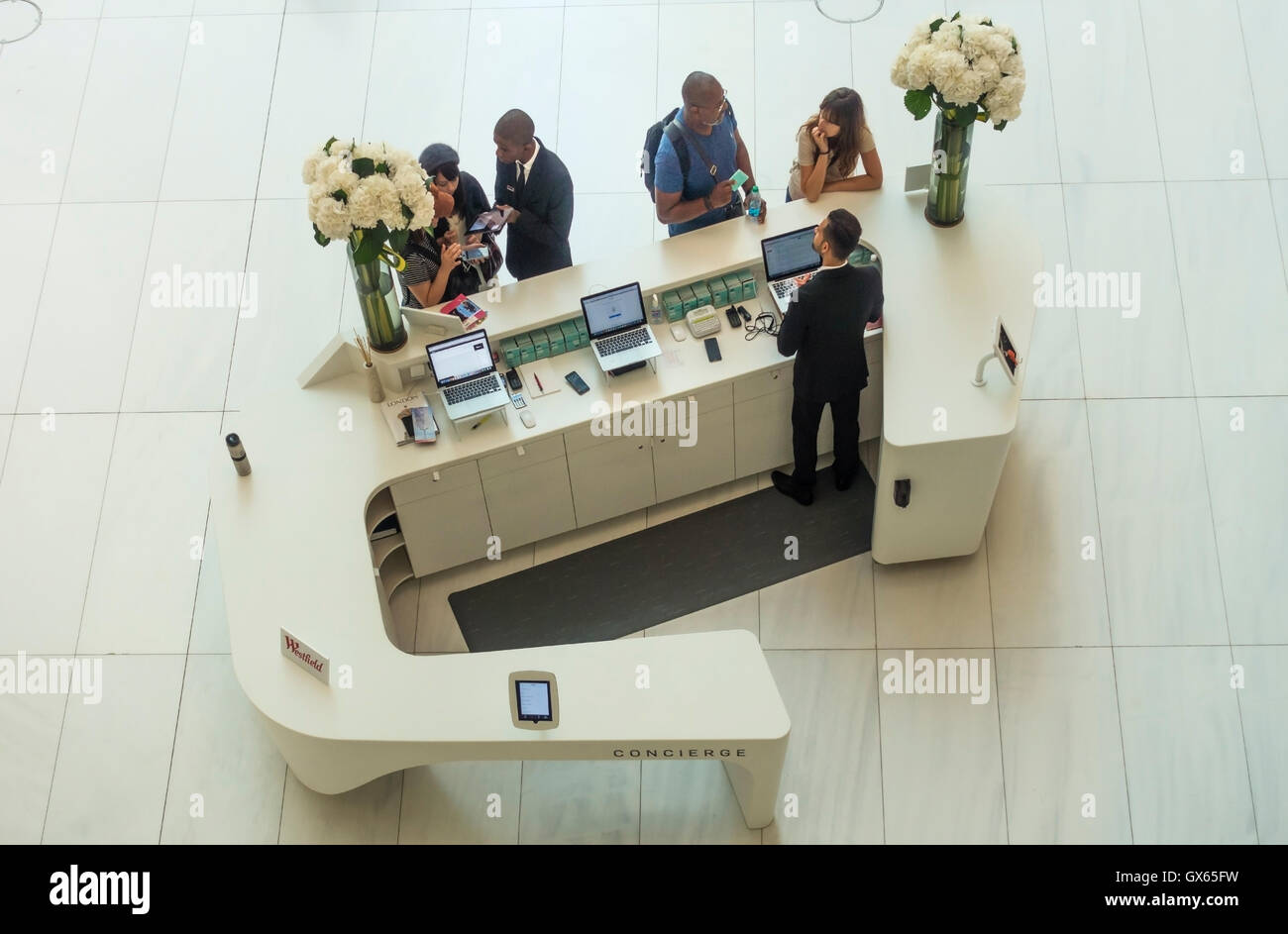 the concierge desk in the oculus of the world trade center transportation hub in new york - Concierge Desk Design the concierge desk in the oculus of the world trade center transportation hub in new york - Concierge Desk Design