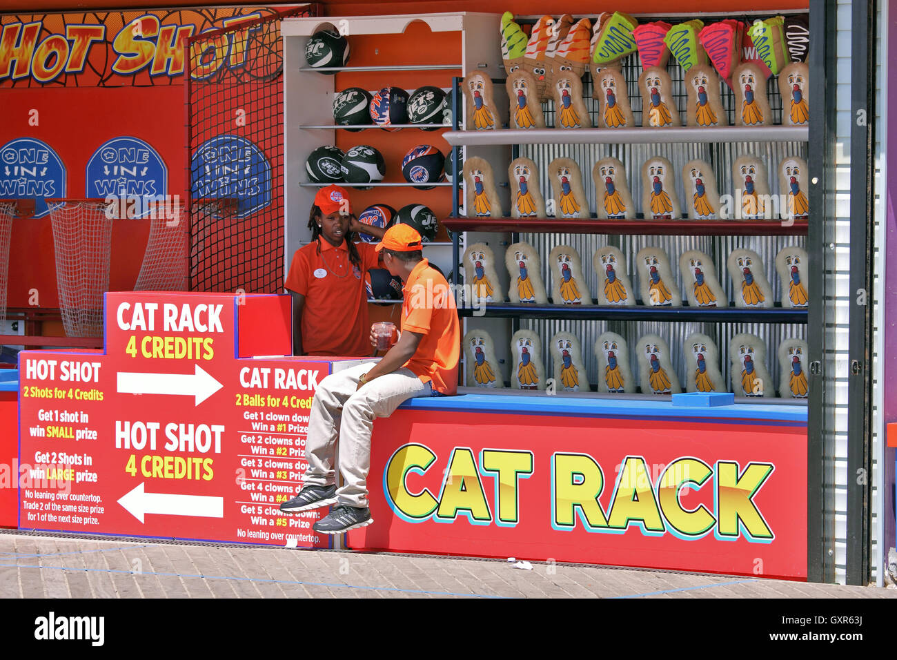 Arcade game Coney Island Brooklyn New York City Stock Photo, Royalty