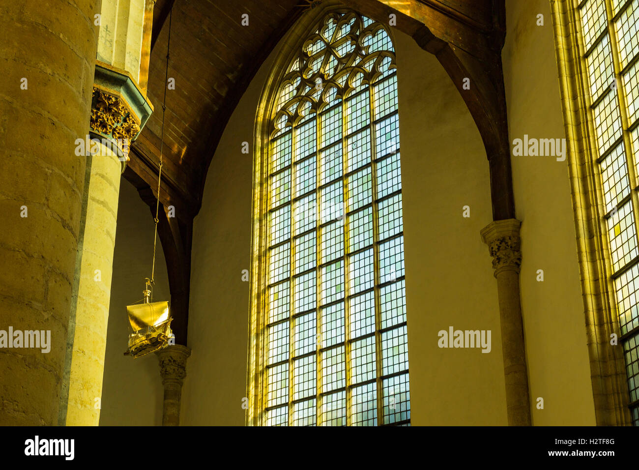 De Oude Kerk Amsterdam Interior of The Oude Church (De Oude Kerk), Amsterdam, Netherlands