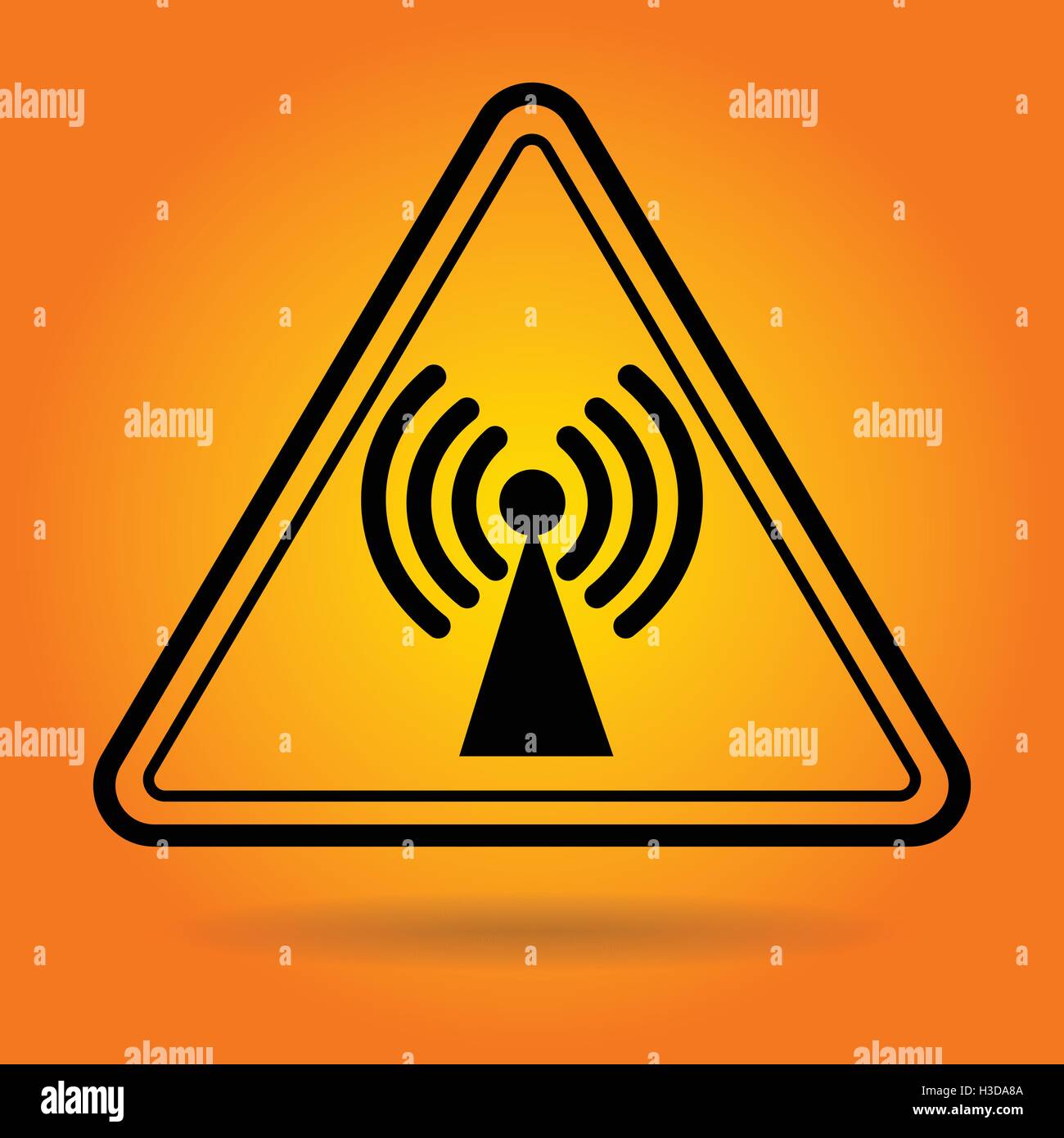 Noise Caution Safety Sign Icon Stock Vector Art & Illustration, Vector