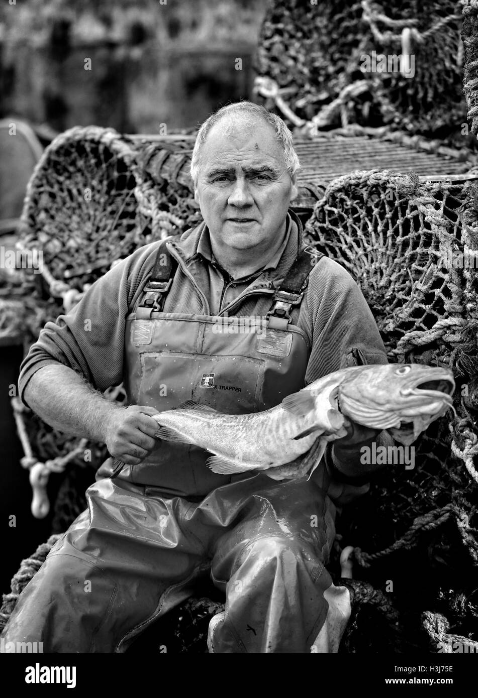 EDITORS NOTE IMAGE CONVERTED TO BLACK AND WHITE Fisherman Neil