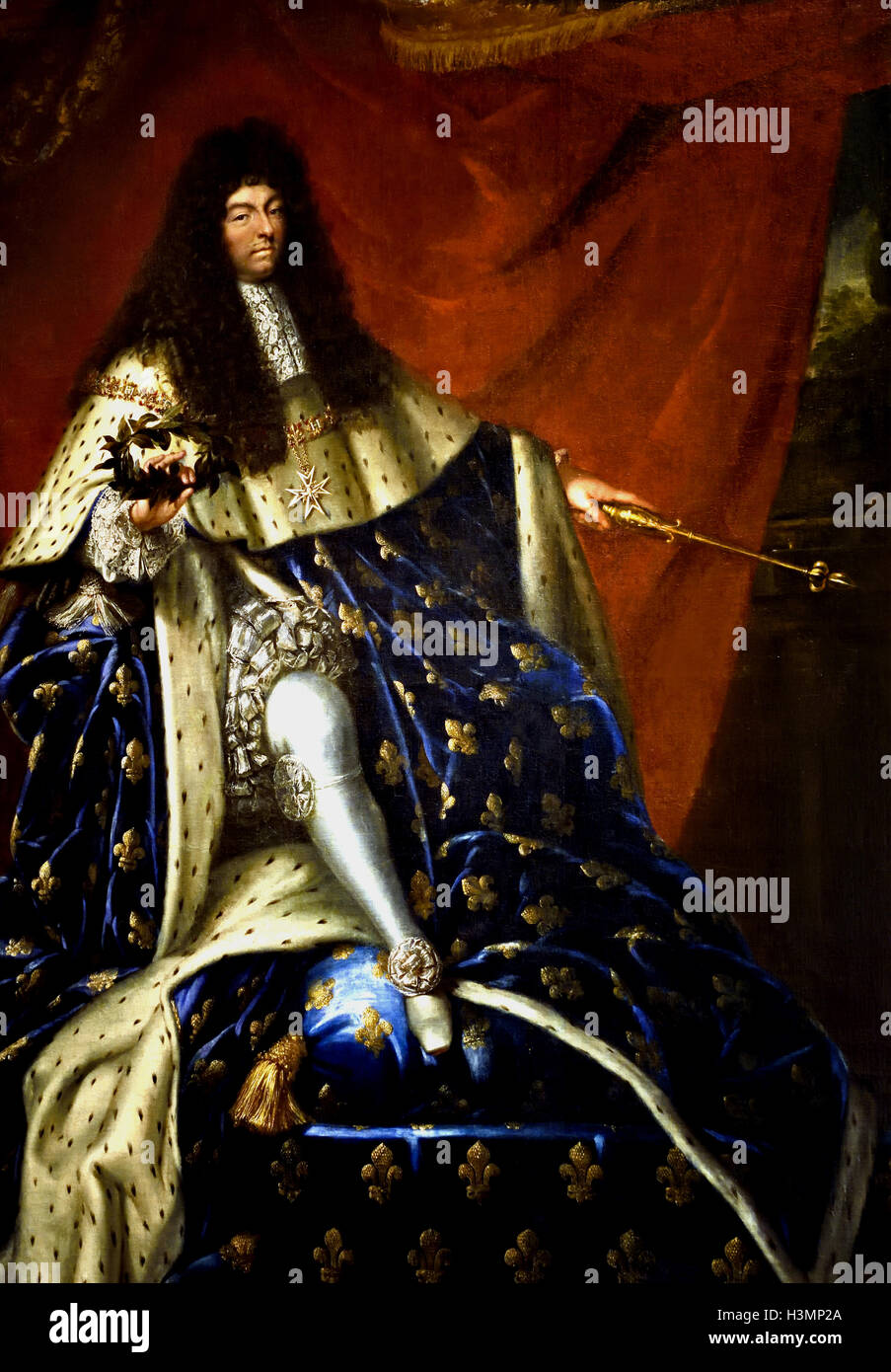 Louis XIV King of France (1643-1715) as chief judge1685 Painter Stock Photo, Royalty Free Image ...