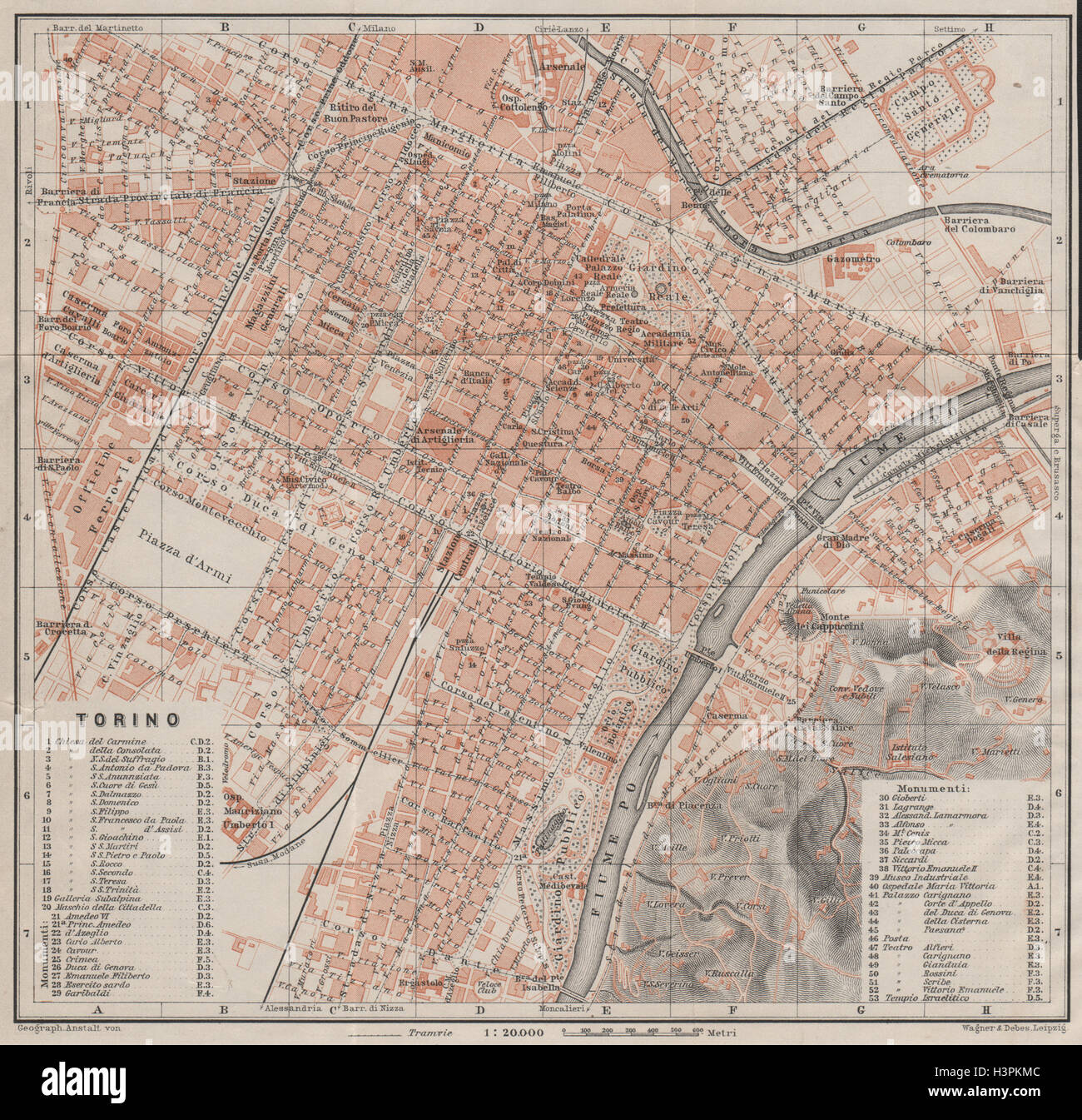 Urban plan Turin Torino Italy