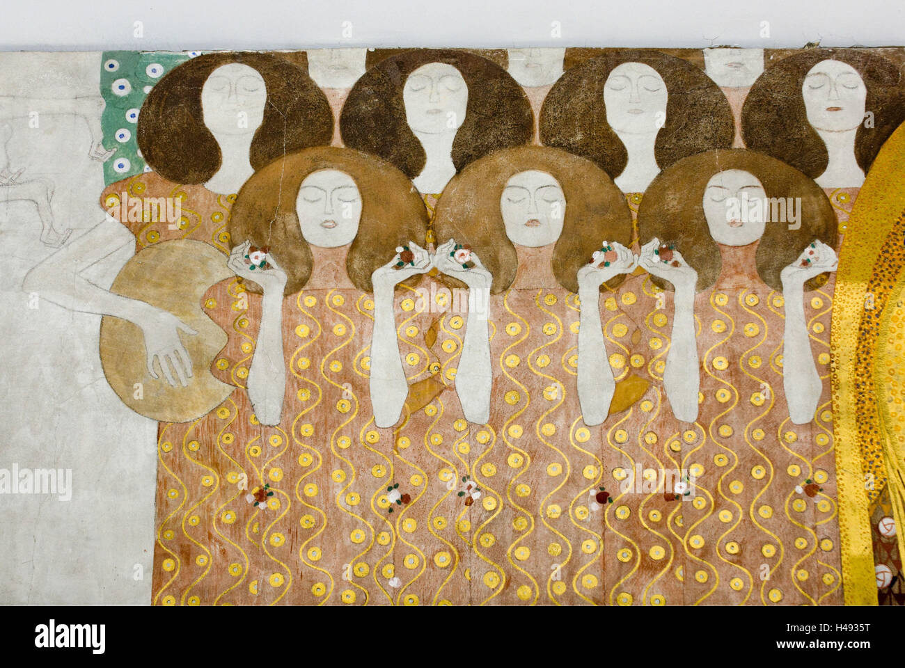 Austria, Vienna, Secession, Gustav Klimt's Beethoven's Frieze 1902 ...