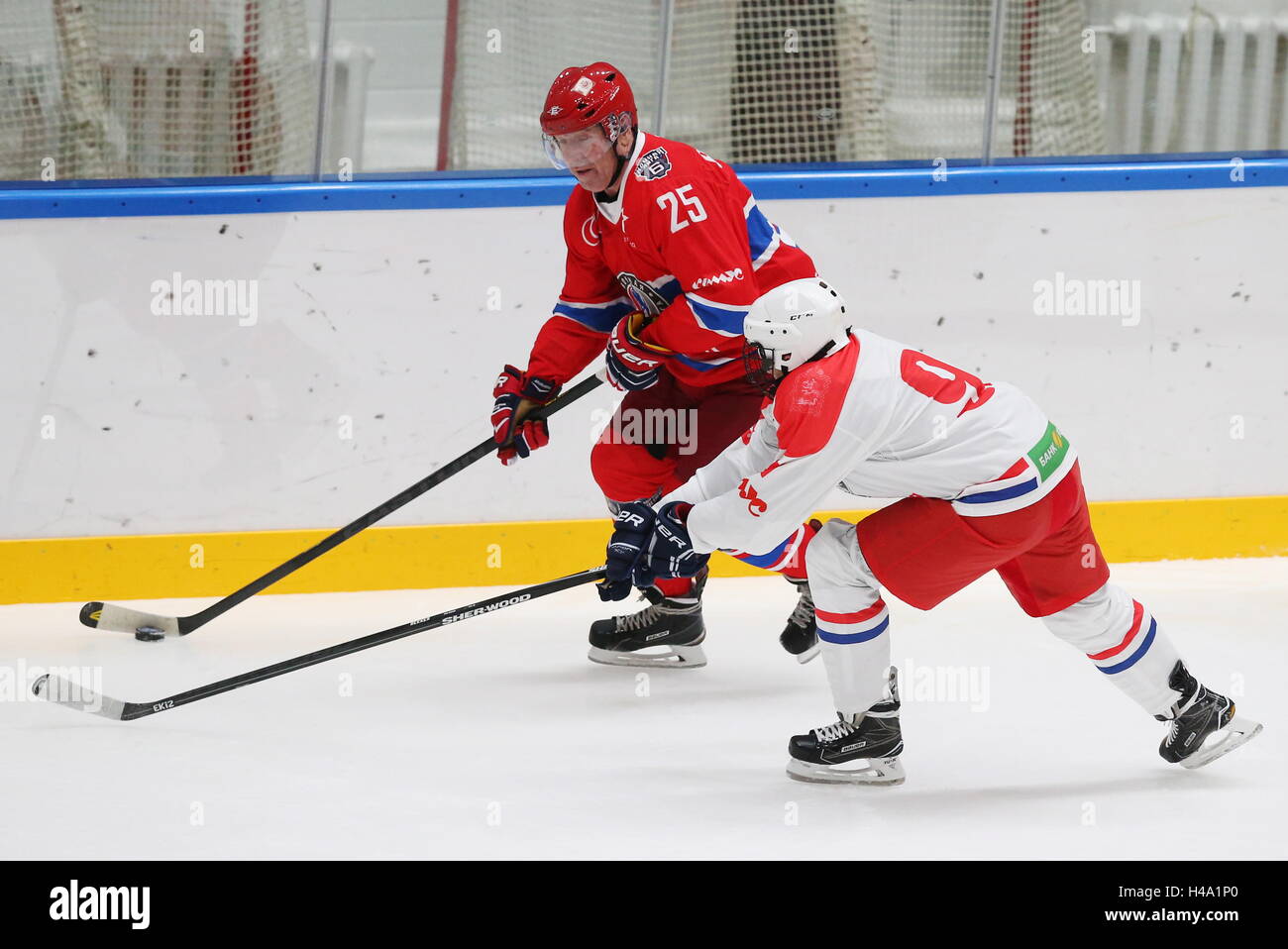 ODINTSOVO, RUSSIA OCTOBER 14, 2016 Russian ice hockey players