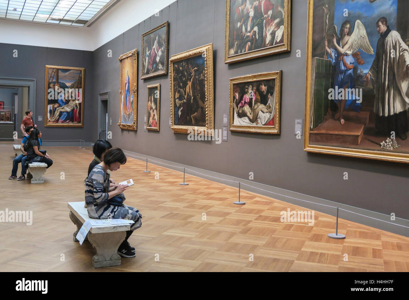 Visitors in the European Paintings Gallery, The Metropolitan Museum
