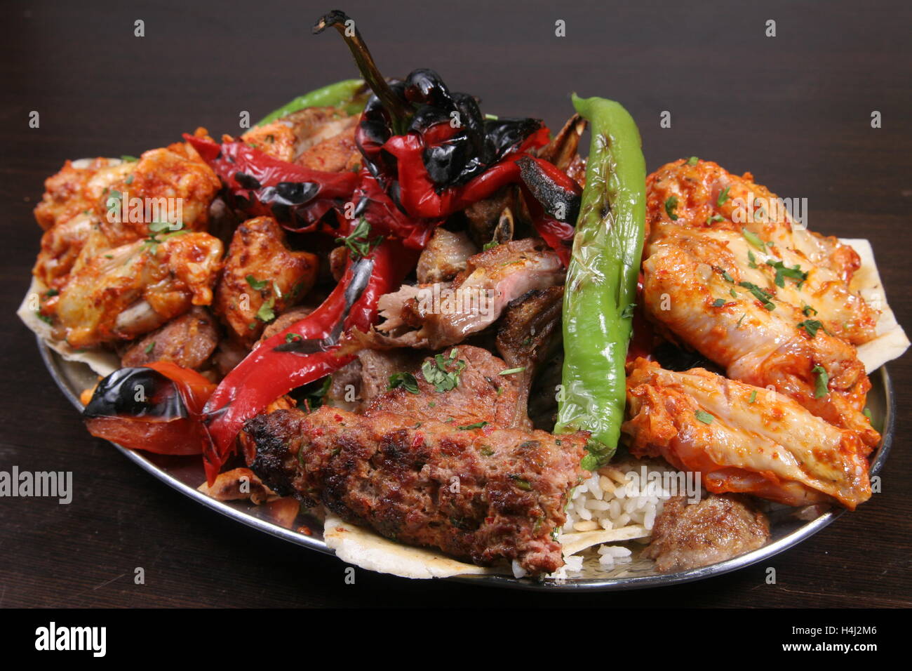 Mixed Kebab Platter Stock Photo Royalty Free Image 123328470 Alamy