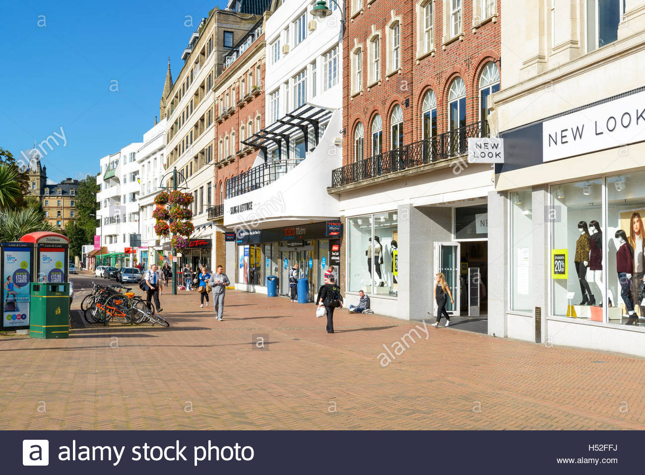Shops in Richmond Hill, Bournemouth, Dorset, England, UK Stock Photo