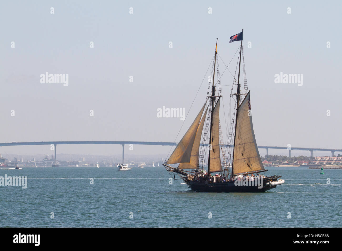 Tall Ship Spirit Of Dana Point In 2016 Festival Of Sail Parade Of