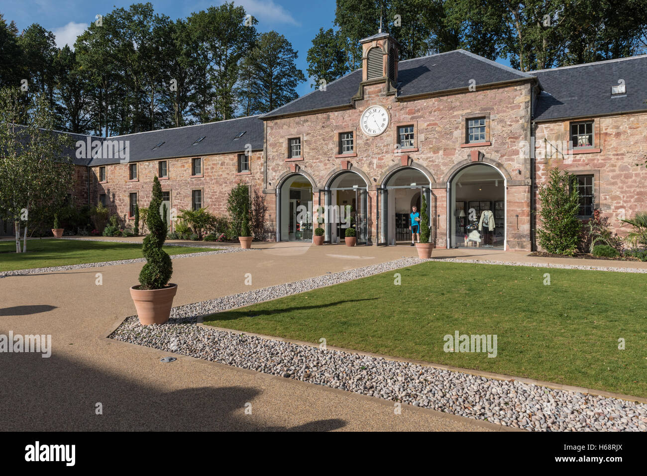 The Restoration Yard Dalkeith Country Park near Edinburgh Stock Photo