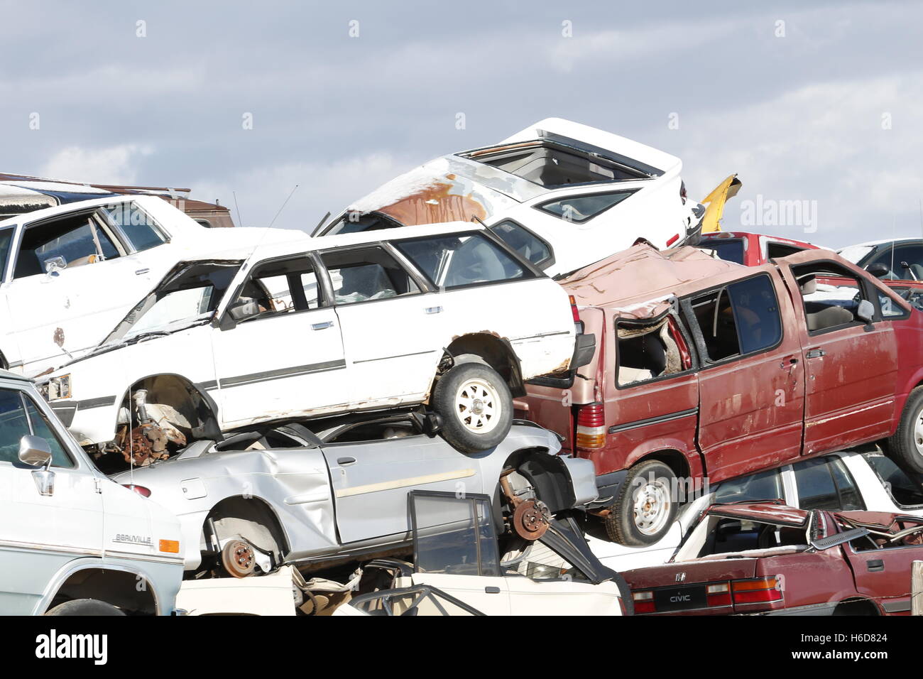 Auto junkyard Stock Photo, Royalty Free Image 124452220 Alamy