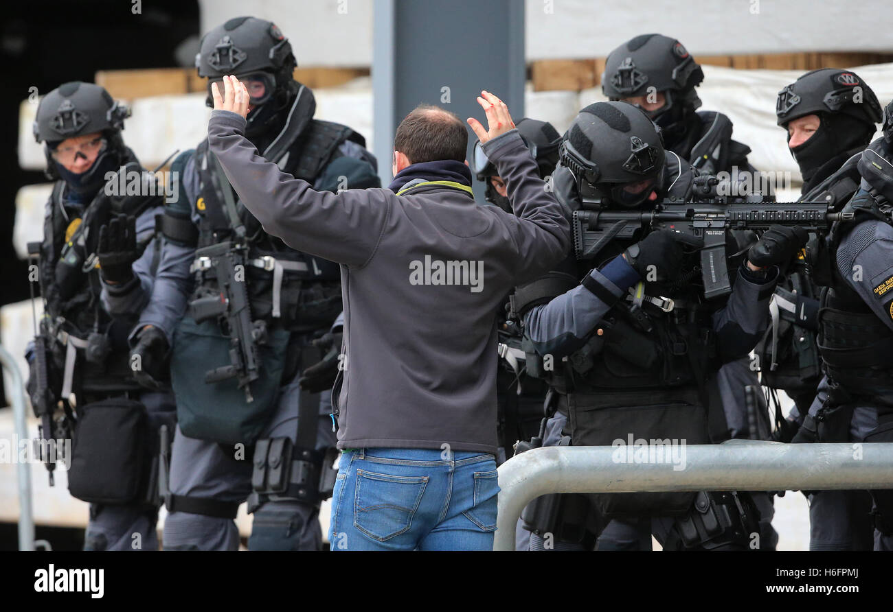 Members of the Garda Emergency Response Unit and Regional Armed Stock