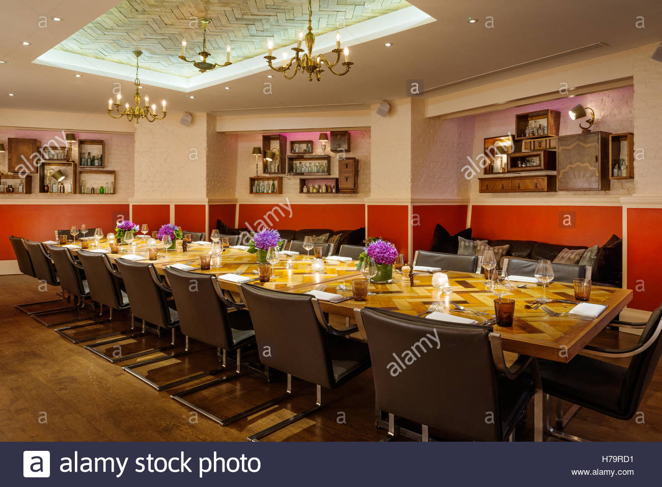Dining Table And Chairs In Conference Room At The Zetter Hotel