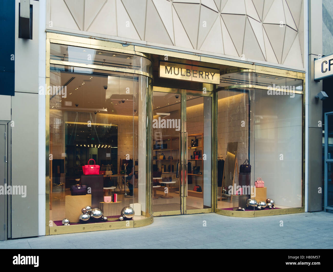 Mulberry designer goods store in Westfield Stratford, East London, UK Stock Photo, Royalty Free ...