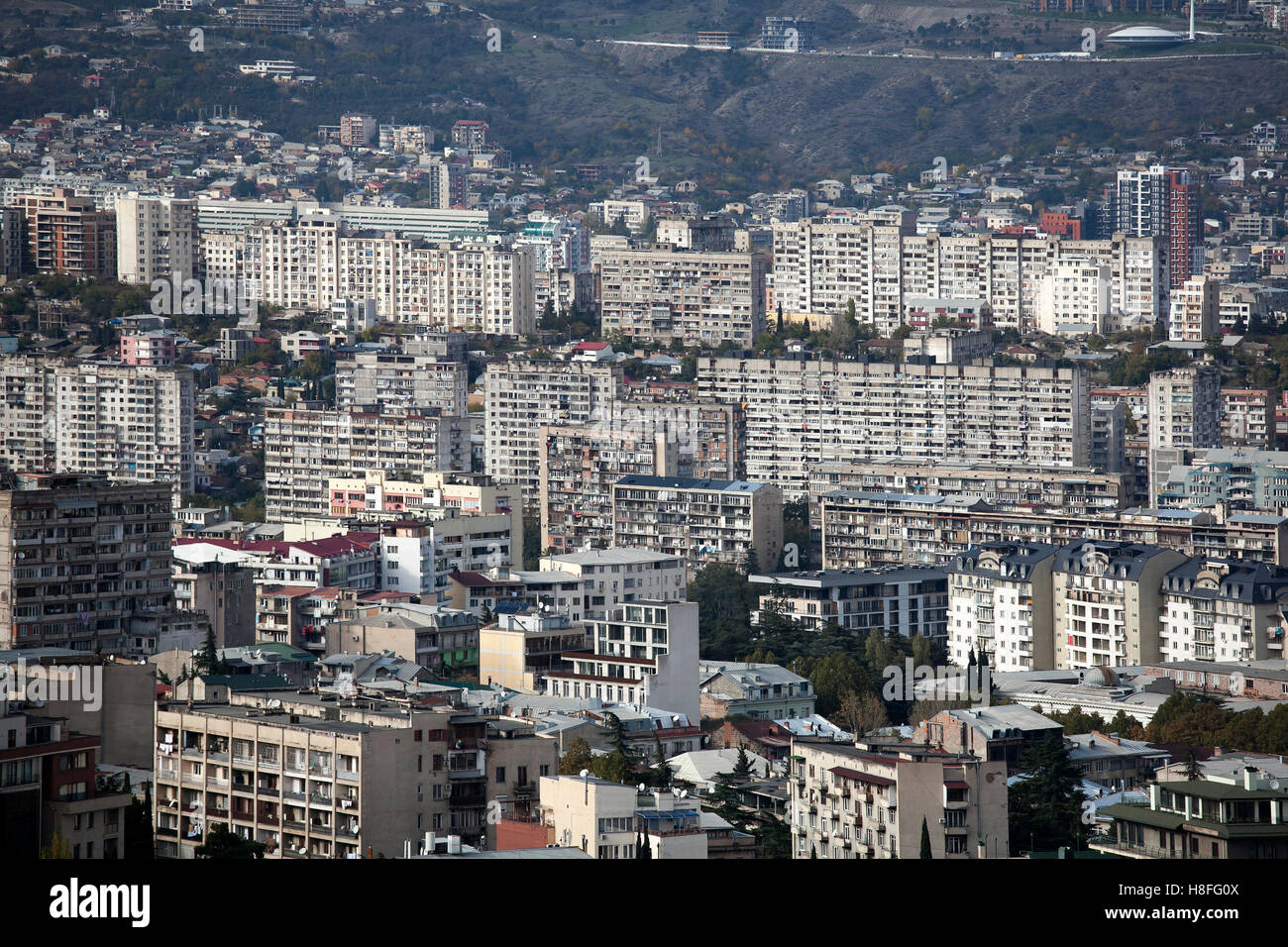 Modern Architecture Ugly tbilisi, georgia - november 04, 2016 : tbilisi city center aerial Modern Architecture Ugly tbilisi, georgia - november 04, 2016 : tbilisi city center aerial