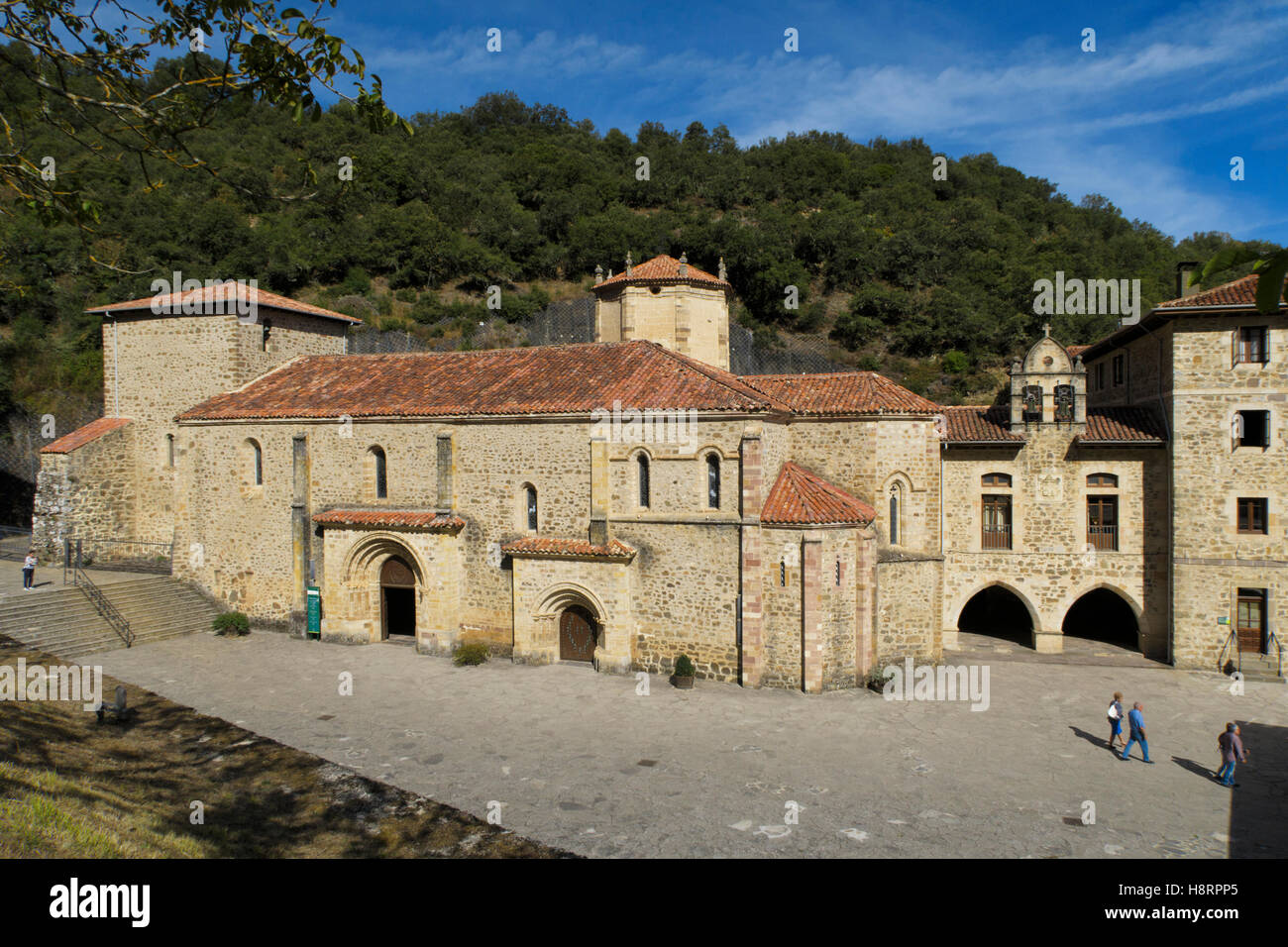 Monastery Of Santo Toribio De Li Bana Cantabria Spain Europe Stock