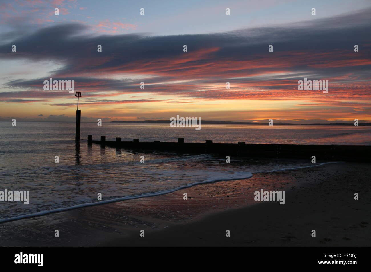 A Groyne On Southbourne Beach In Bournemouth Dorset England Uk The