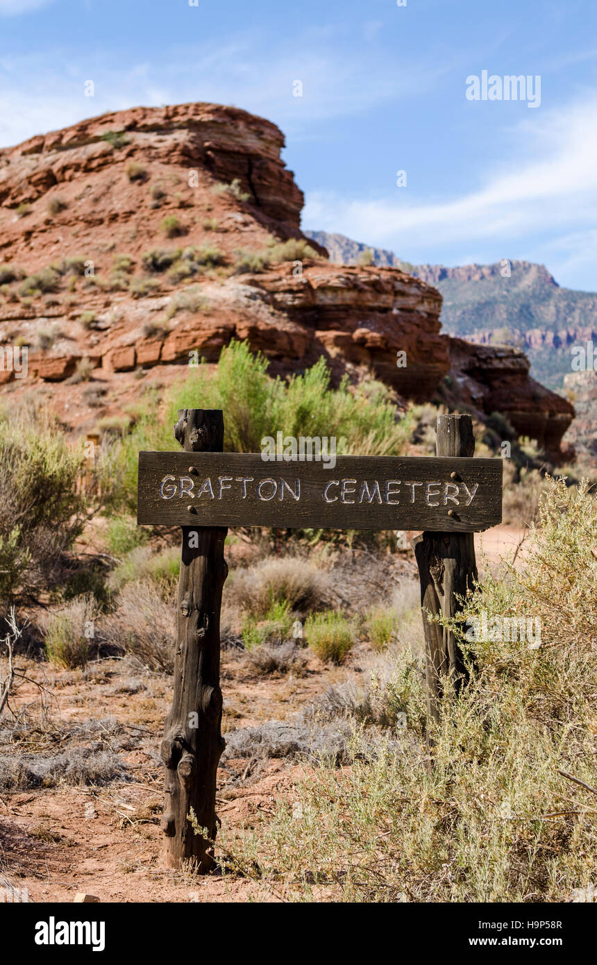 Cemetery in Grafton ghost town, Utah, USA Stock Photo: 126491591 - Alamy