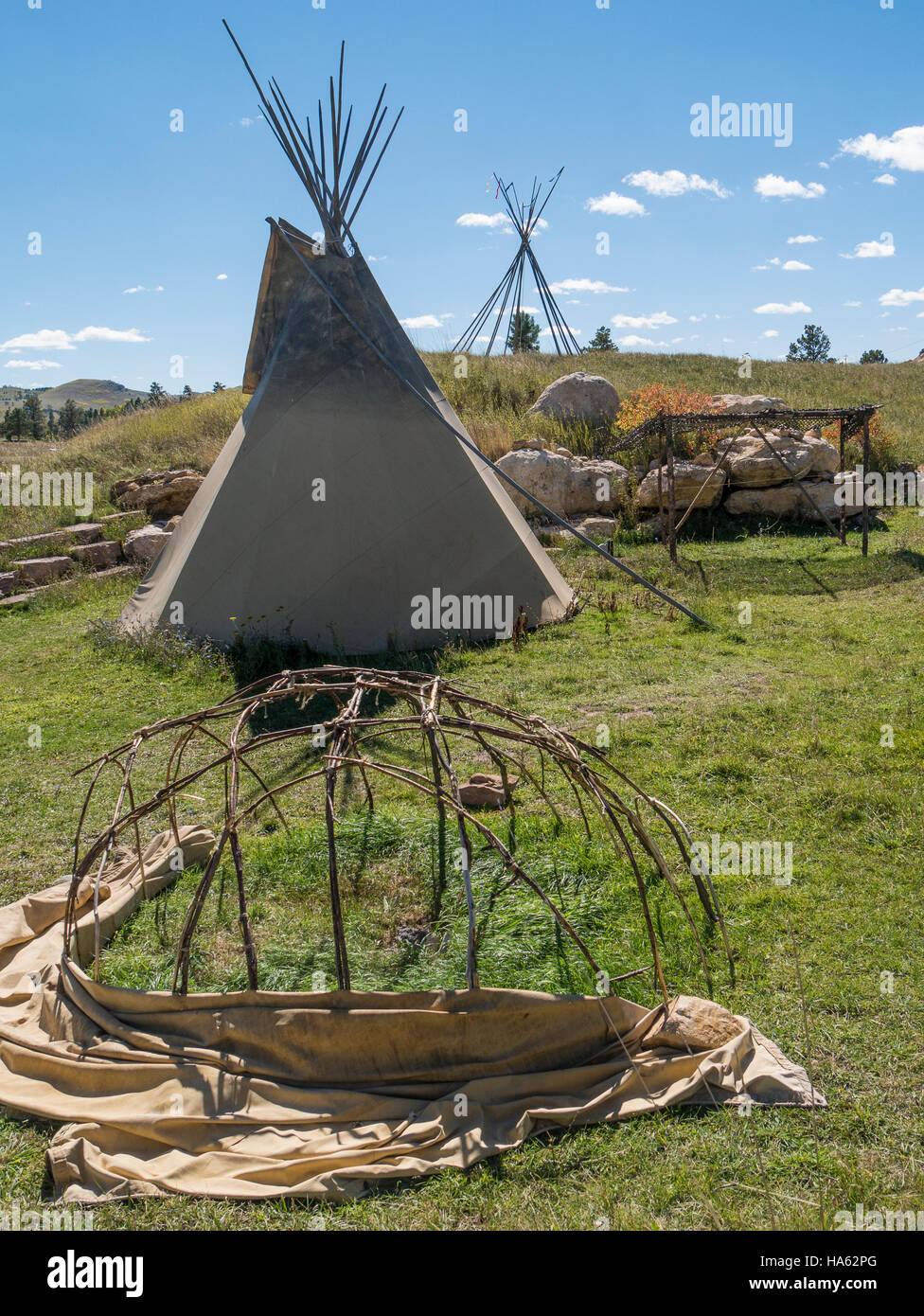Lakota dwelling, Tatanka Story of the Bison, Deadwood, South Dakota