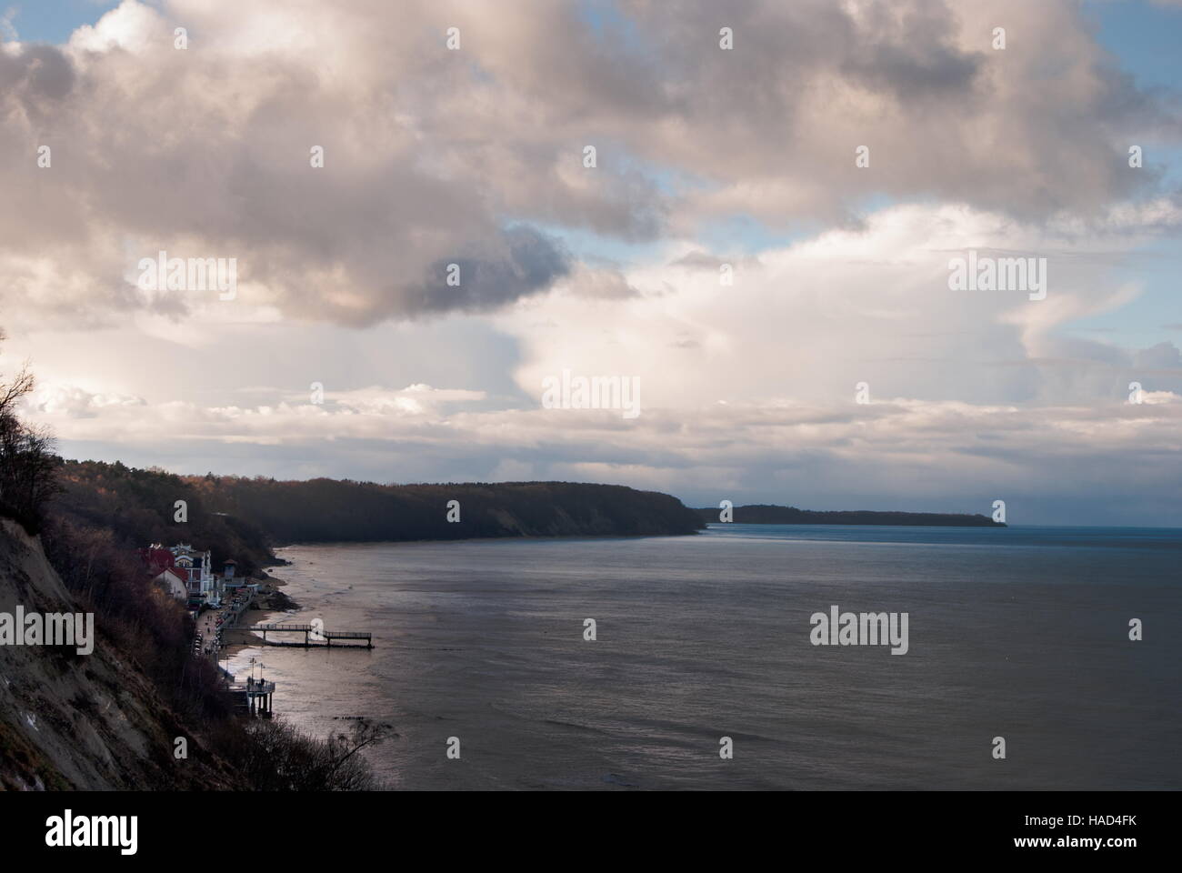 Beach in Svetlogorsk, Kaliningrad Stock Photo, Royalty Free Image