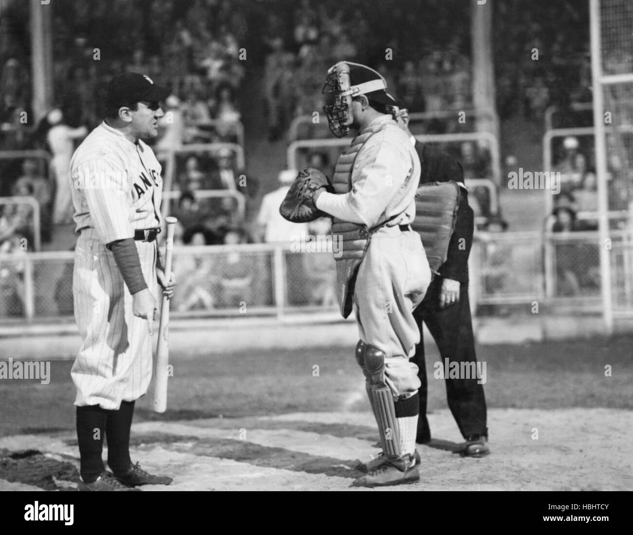 THE BABE RUTH STORY William Bendix As Babe Ruth Left 1948 Stock