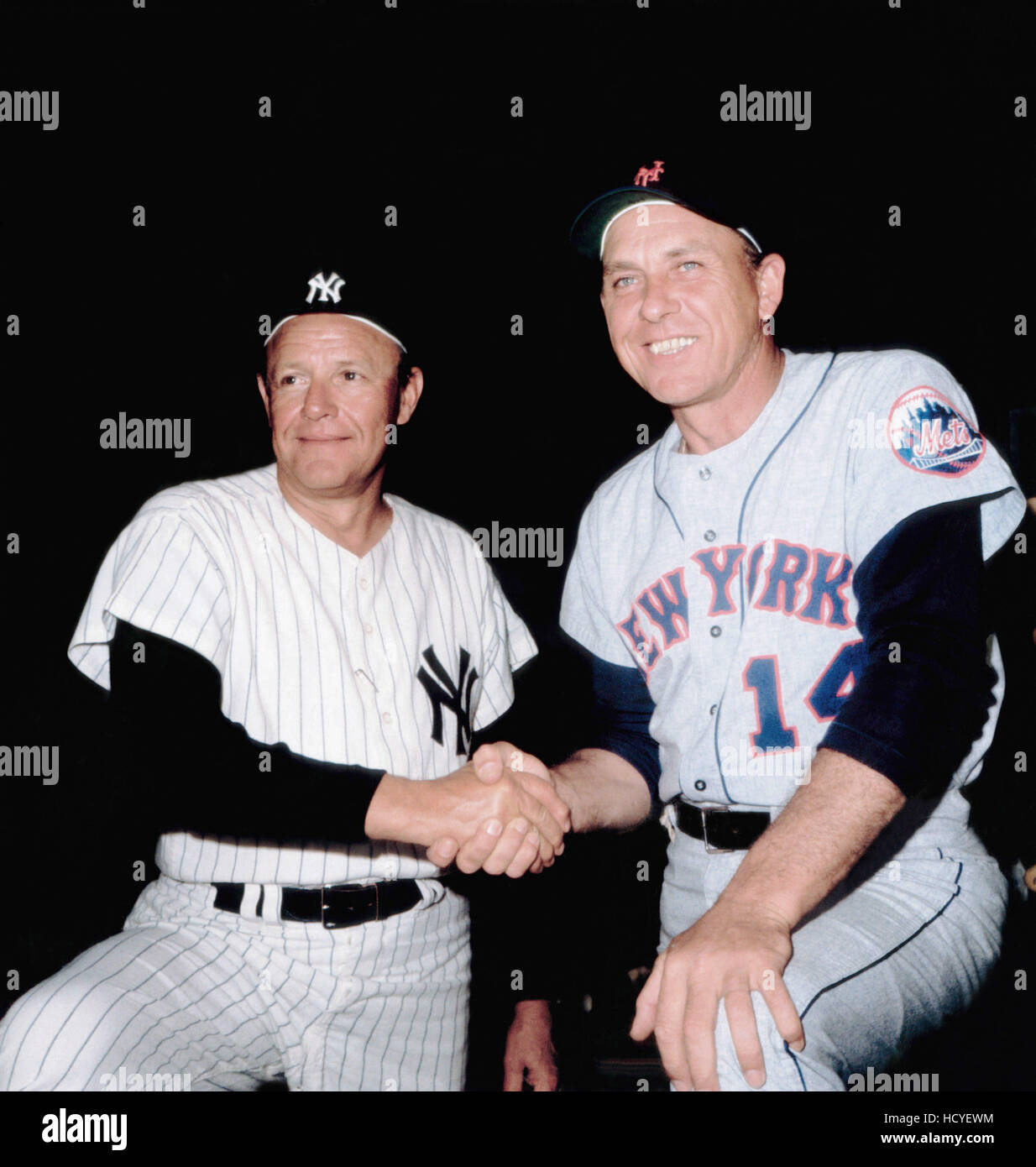 From Left Ralph Houk New York Yankees Gil Hodges New York Mets