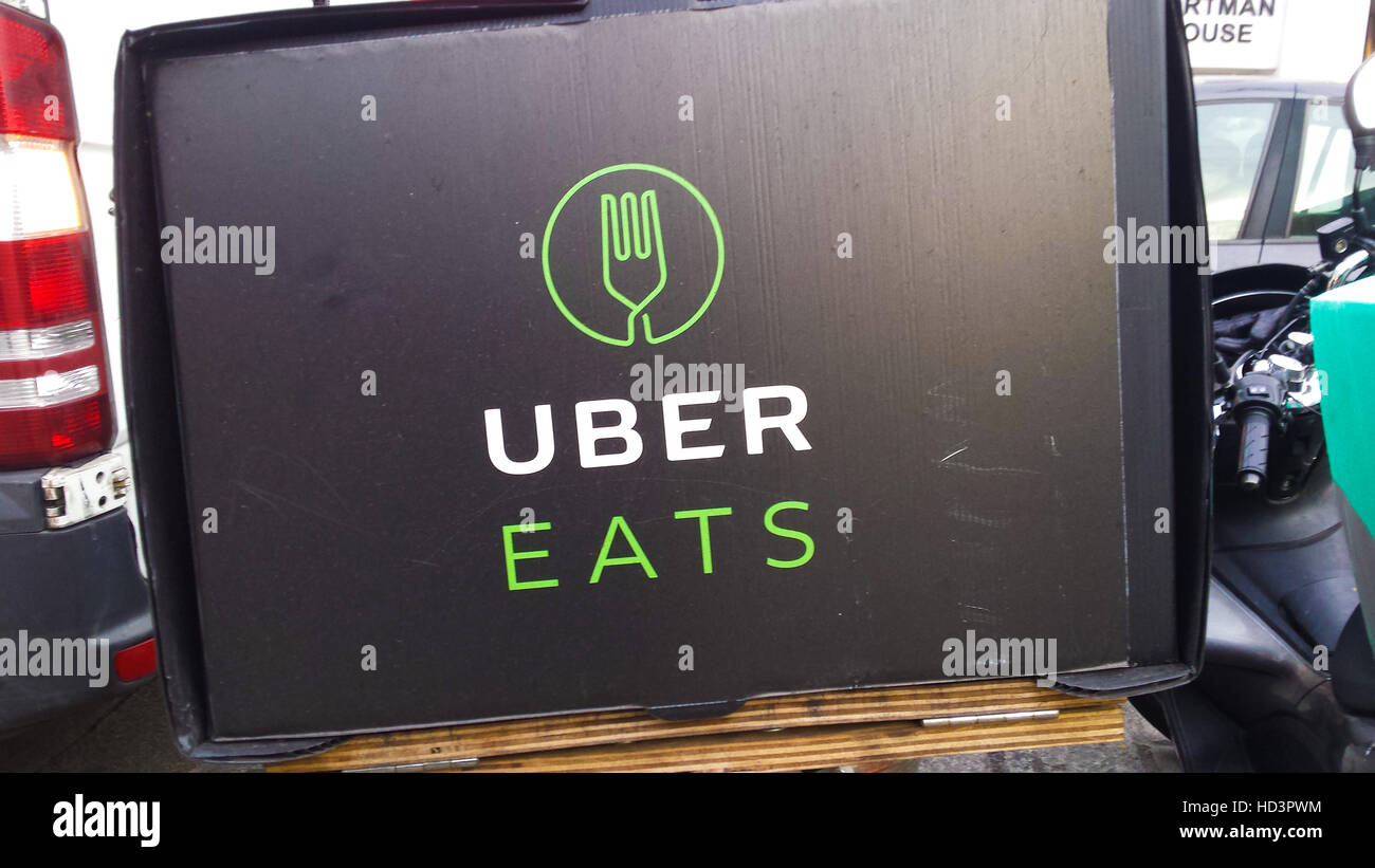 UberEATS delivery bike box in London, England, United Kingdom Stock Photo, Royalty ...1300 x 821
