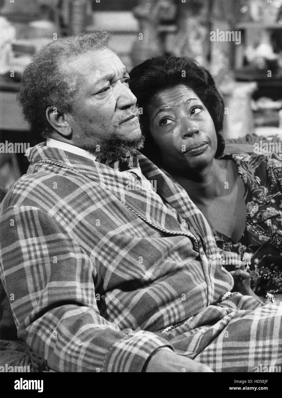 SANFORD AND SON From Left Redd Foxx Lynn Hamilton In Jealousy