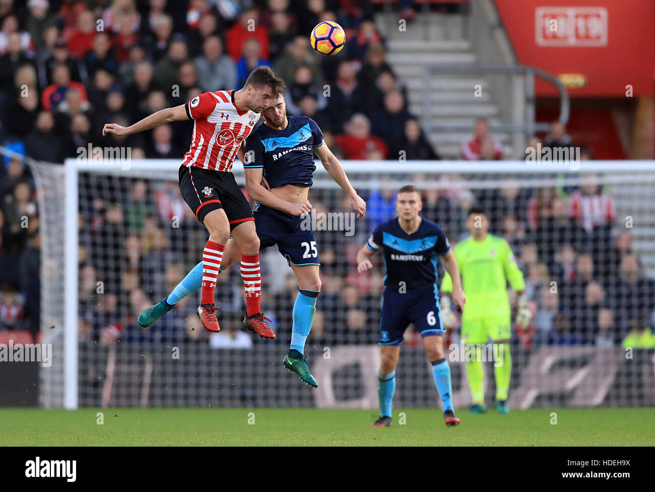 Southampton S Sam McQueen And Middlesbrough S Calum Chambers Battle For