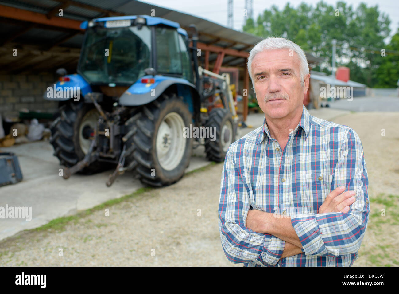 Portrait Of Mature Farmer Stock Photo Alamy