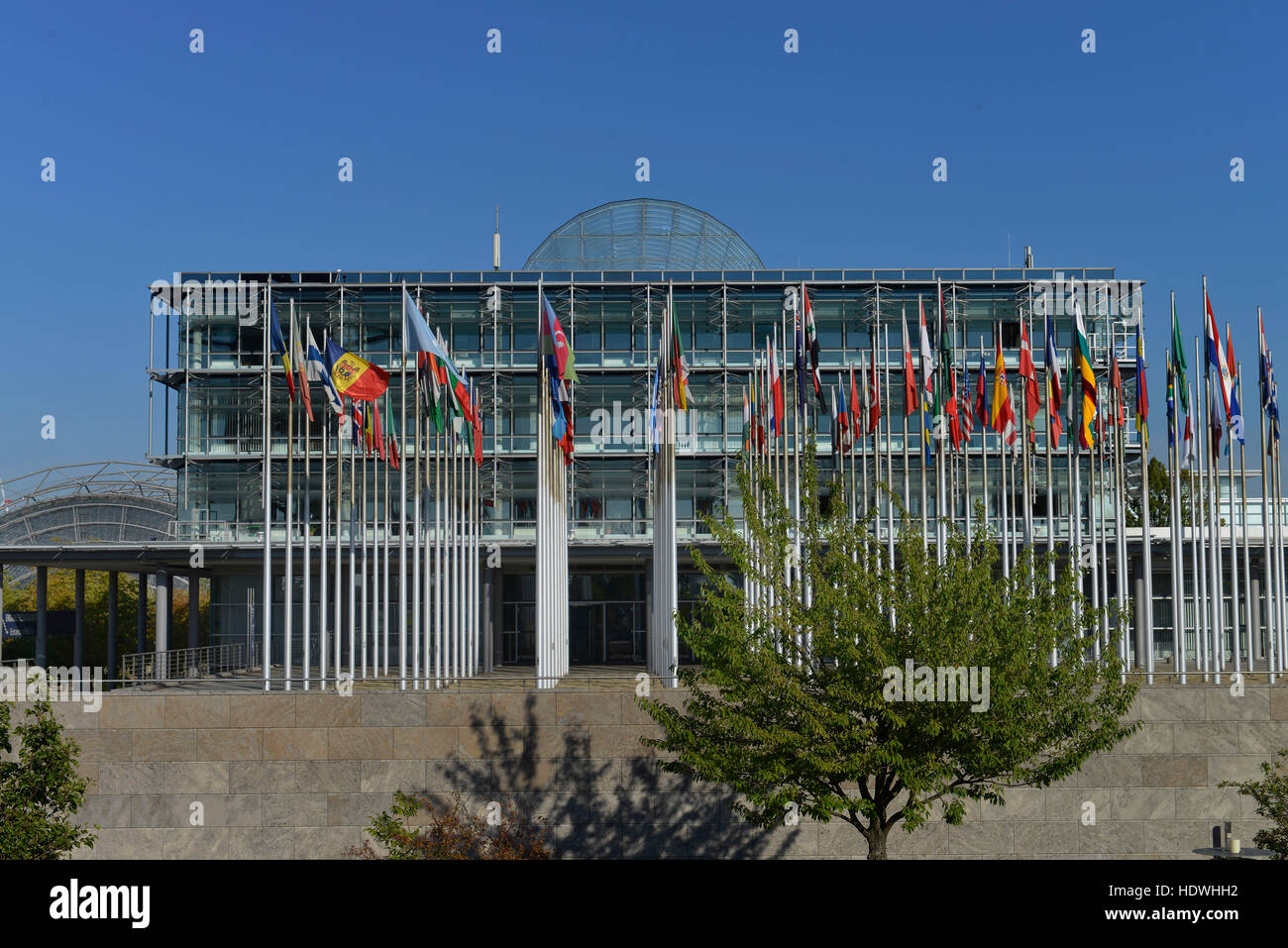 Halle 1, Neue Messe, Leipzig, Sachsen, Deutschland Stock Photo, Royalty