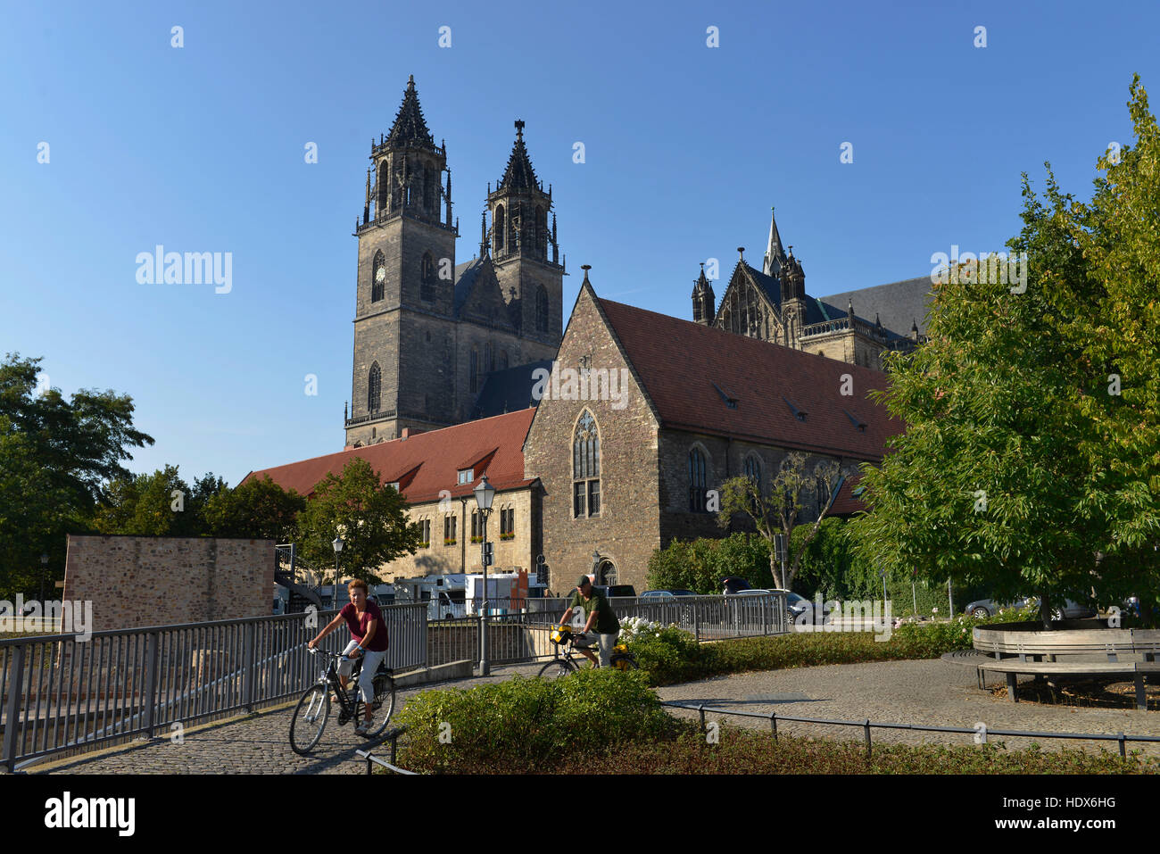 Magdeburger Dom, Am Dom, Magdeburg, SachsenAnhalt, Deutschland Stock