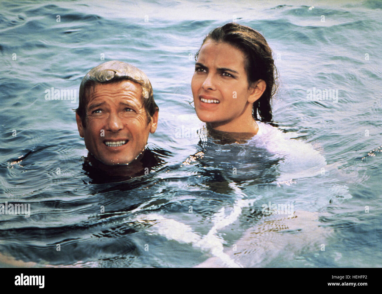 Roger Moore Carole Bouquet James Bond For Your Eyes Only Stock Photo Royalty Free