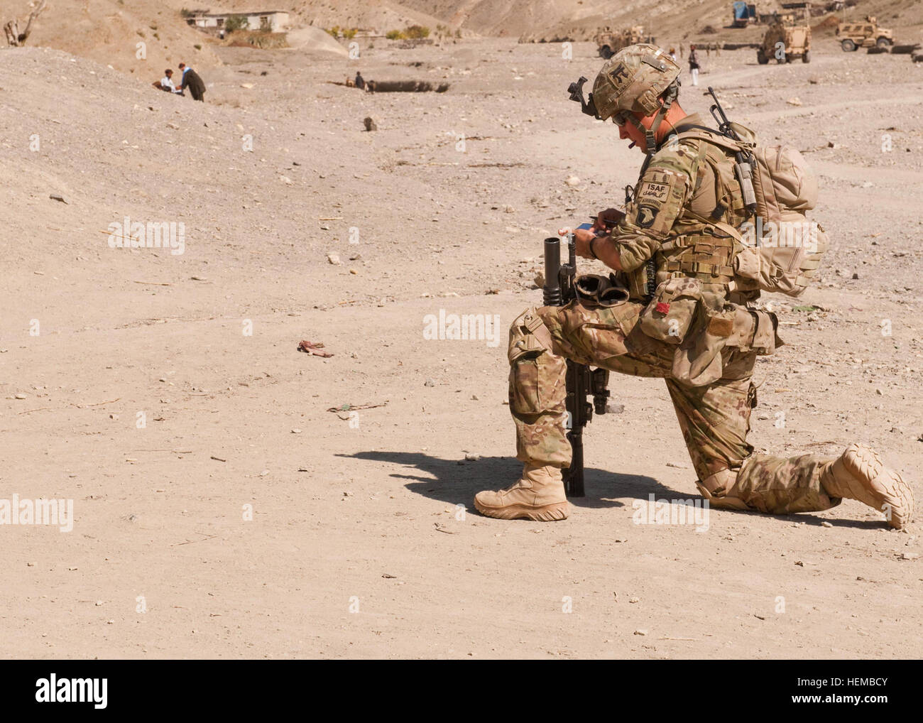 U.S. Army Sgt. Jeffrey Martin, a forward observer attached to Red Stock