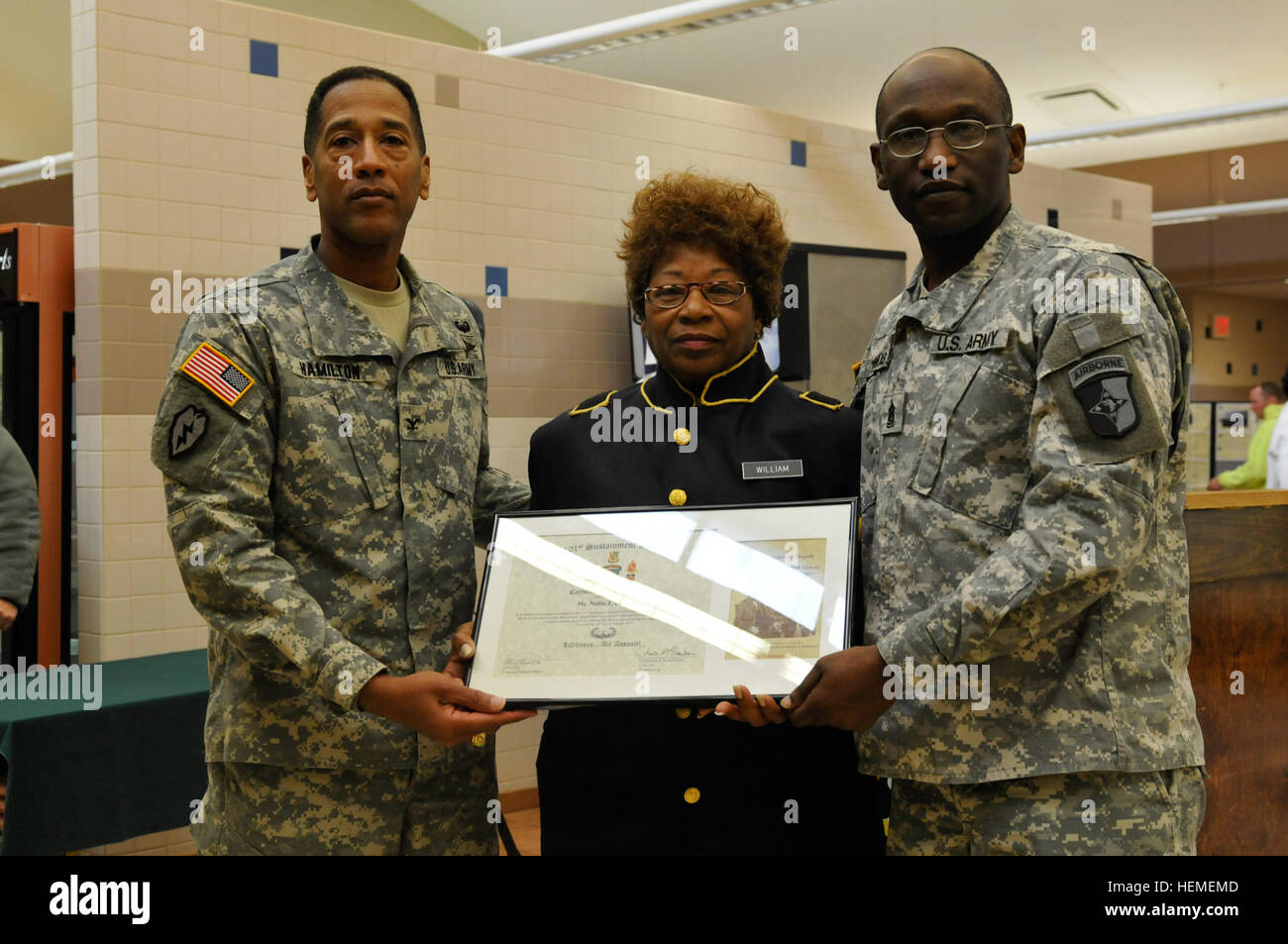 Col. Charles R. Hamilton, commander of 101st Sustainment Brigade Stock