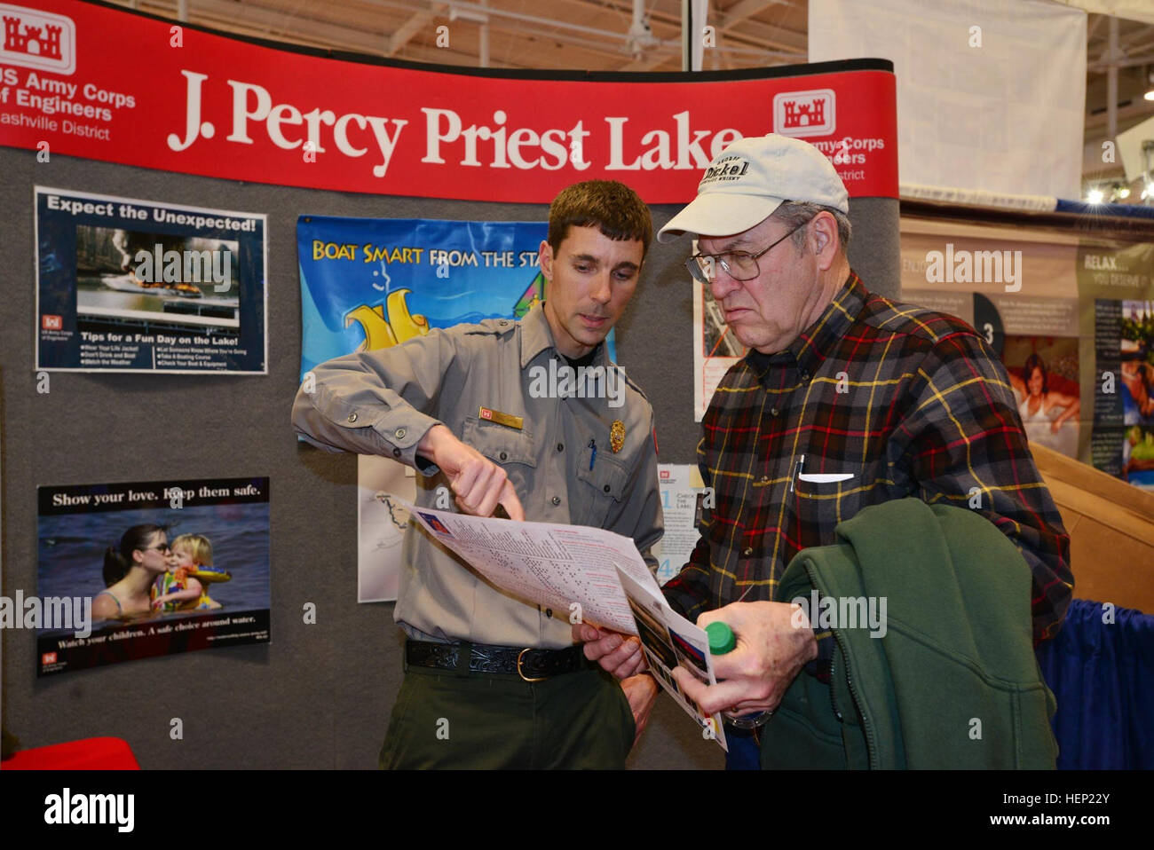 u s army corps of engineers nashville district park ranger noel smith from j percy priest lake shows steve enfinger from columbia tenn a map of the j u s army corps of engineers nashville district park ranger noel smith from j percy priest lake shows steve enfinger from columbia tenn a map of the j