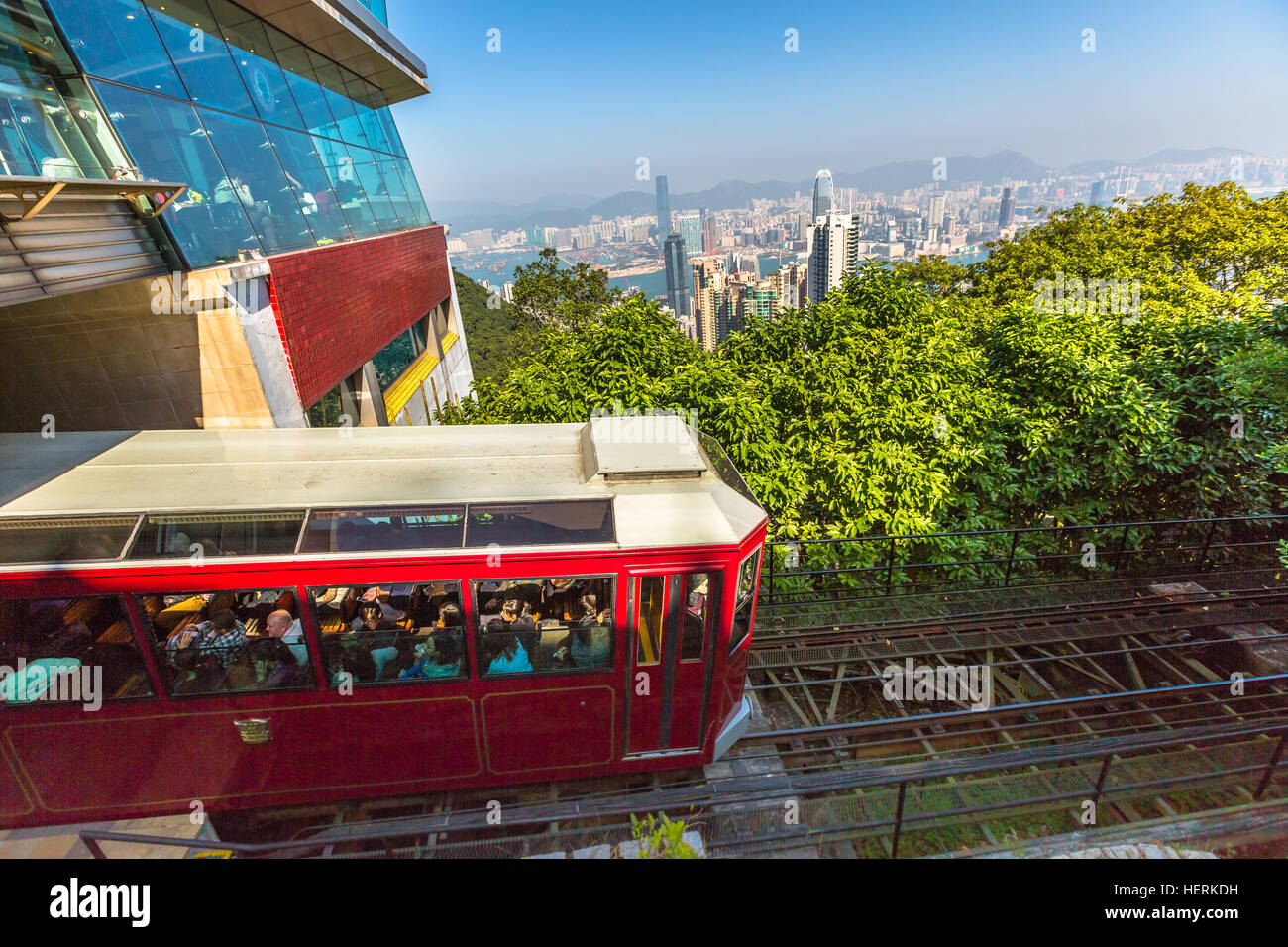 Hong Kong The Peak Tram Tower Hi Res Stock Photography And Images Alamy