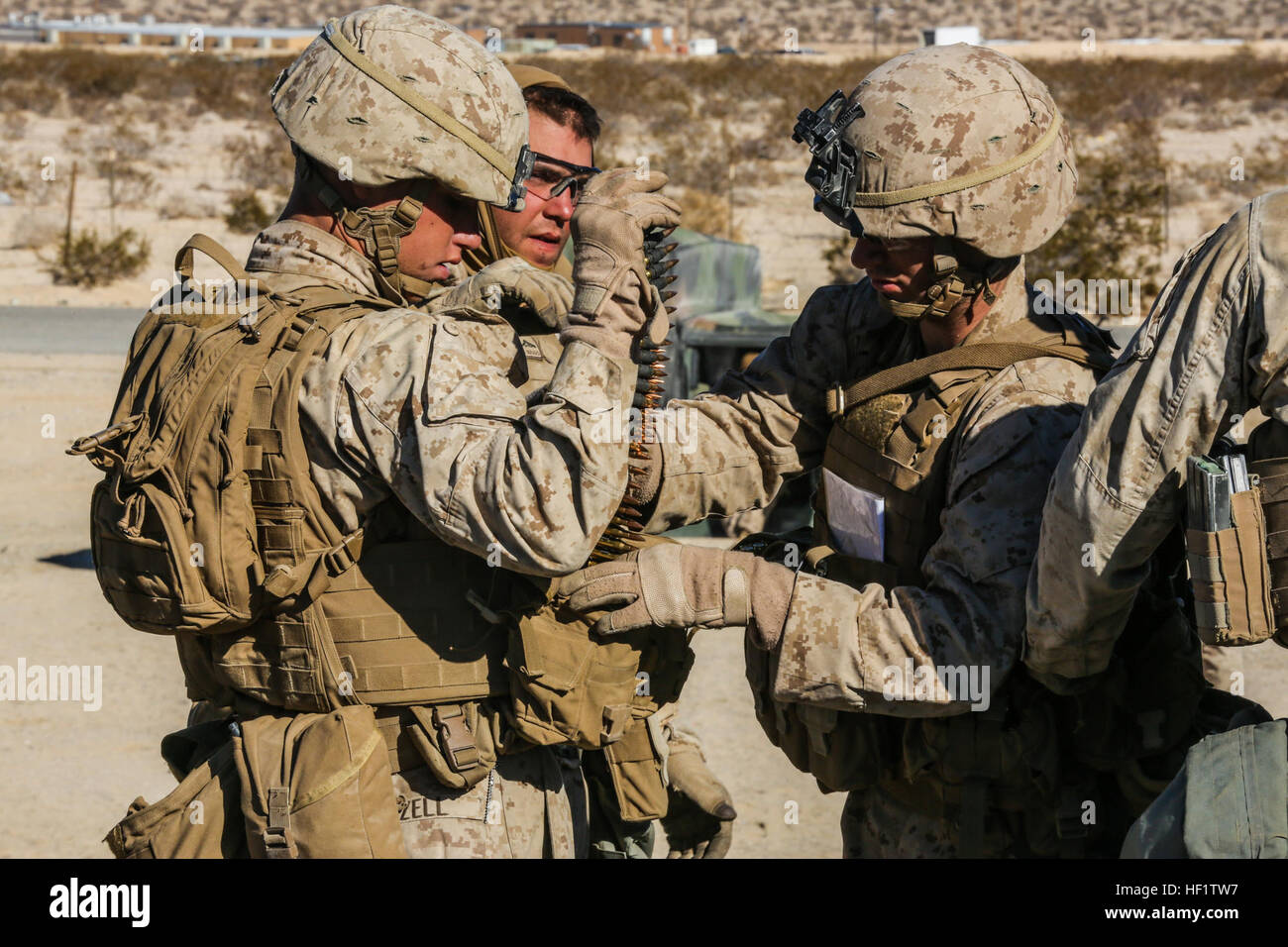 Army Bravo Company 10 U.S. Marines with Bravo Company, 1st Battalion, 5th Marines prepare