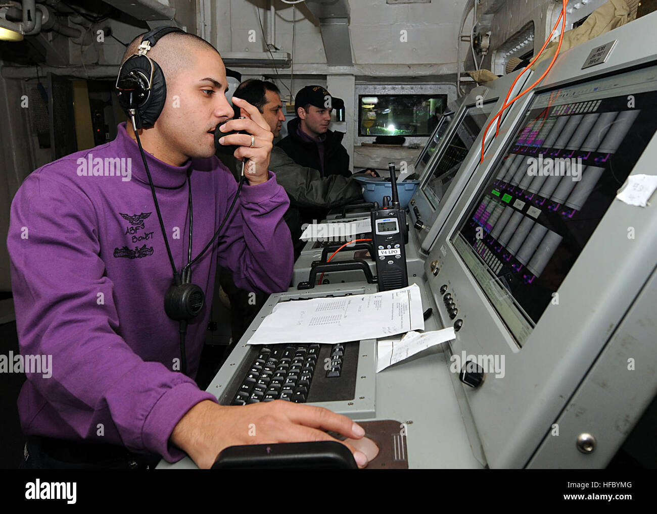 Aviation boatswain's mate (fuels) Petty Officer 3rd Class Carlos Stock