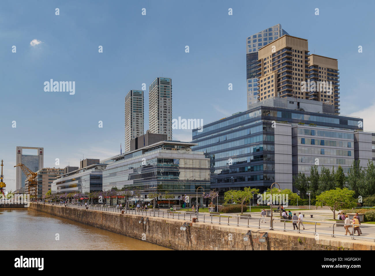 Buenos Aires Puerto Madero District Downtown Stock Photo Alamy