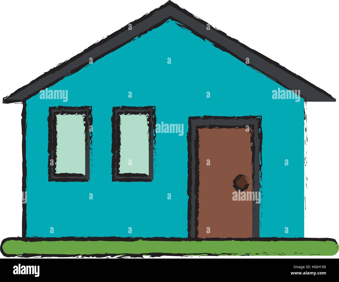 drawing house family simple front view Stock Vector Art ... drawing house family simple front view Stock Vector Art ...