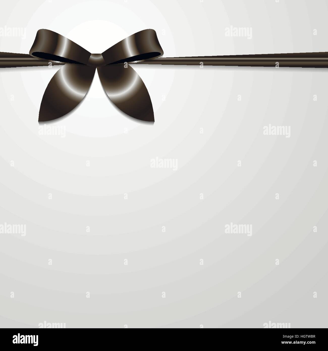 Black decorative bow Vector illustration Stock Vector Art & Illustration, Vector Image