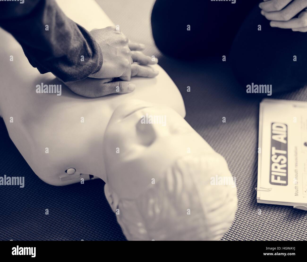 CPR First Aid Training Concept Stock Photo Alamy