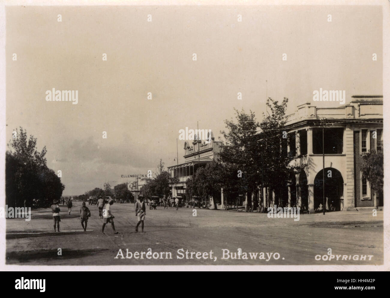 Abercorn Street, Bulawayo, Southern Rhodesia (now Zimbabwe Stock Photo