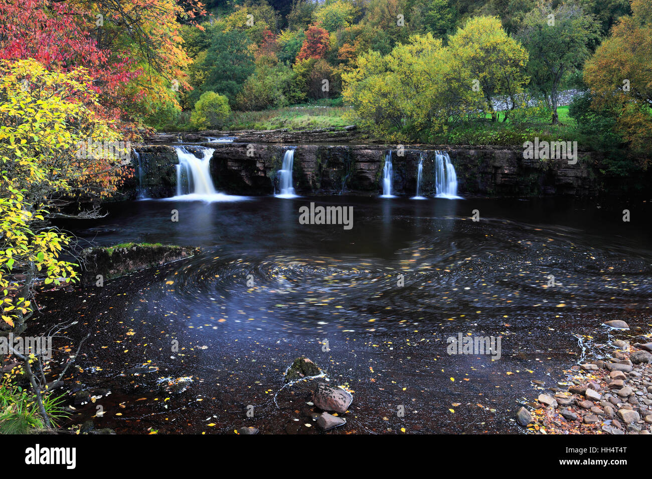 Autumn Colours Wain Wath Force Waterfalls River Swale Wensleydale