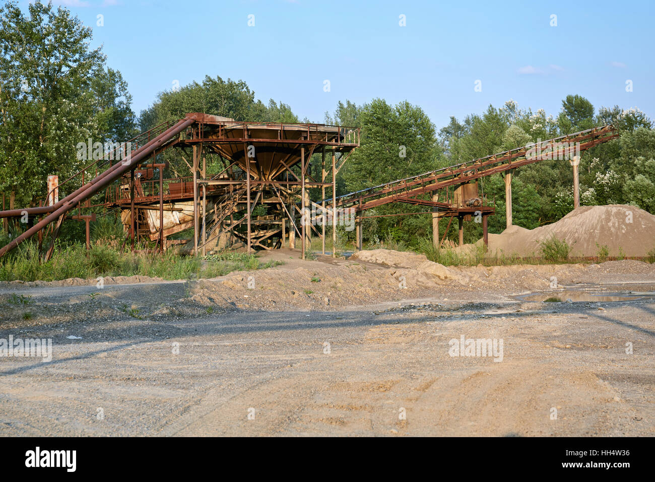Old stone crushing plant. Gravel mill Stock Photo 131029226 Alamy