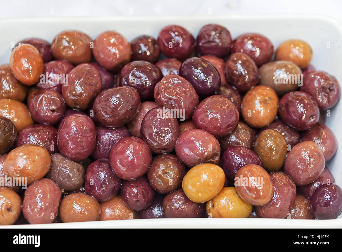 Different Types Of Olives Stock Photo Alamy